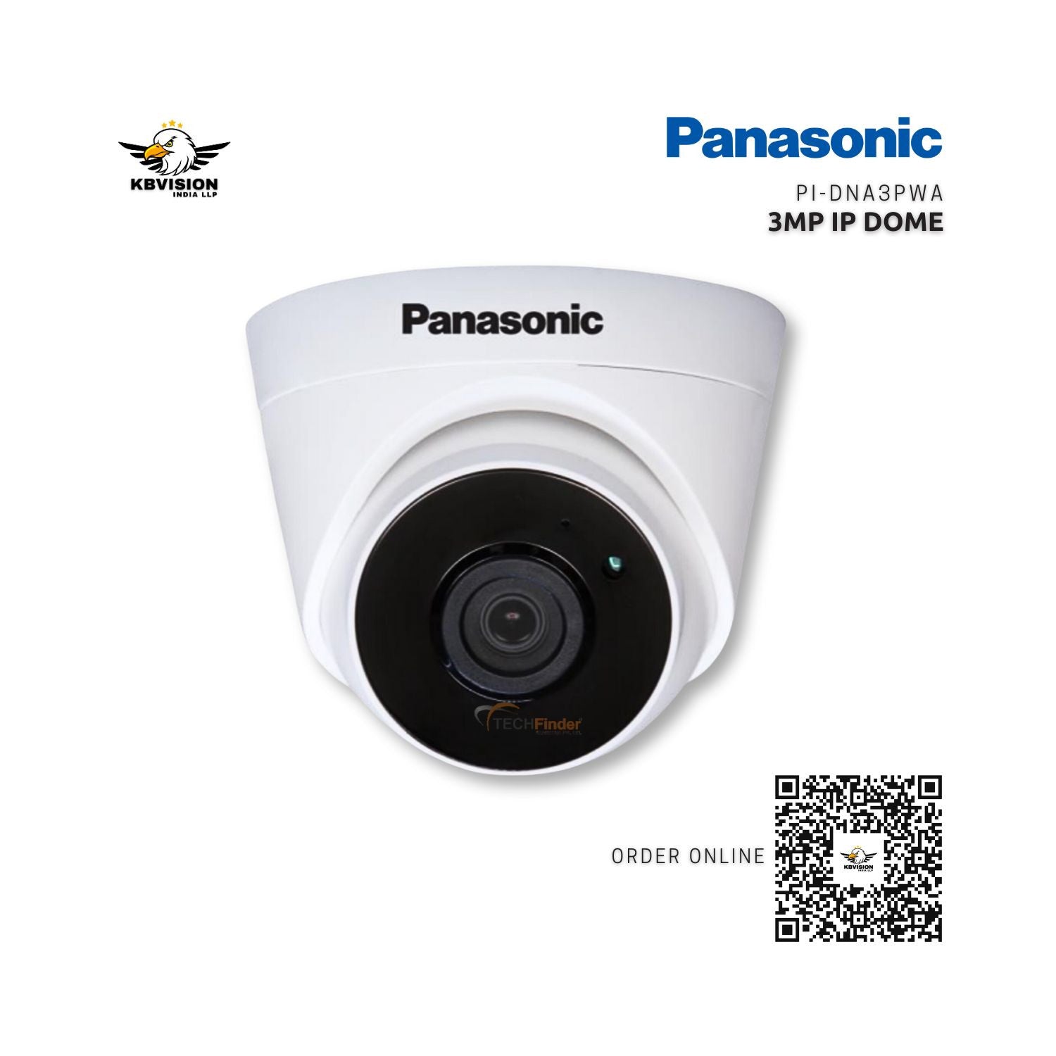 Panasonic PI-DNA3PWA 3mp IP Dome Camera Panasonic PI-DNA3PWA 3mp IP Dome Camera